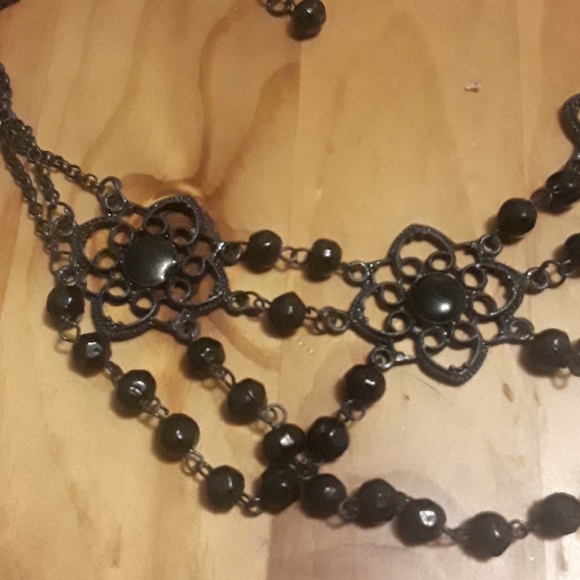 Forever 21 Jewelry Black Fashion Necklace Poshmark